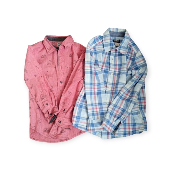 OshKosh B'gosh Other - Osh Kosh & Wonder Nation Boys Bundle Button Long Sleeve Shirts